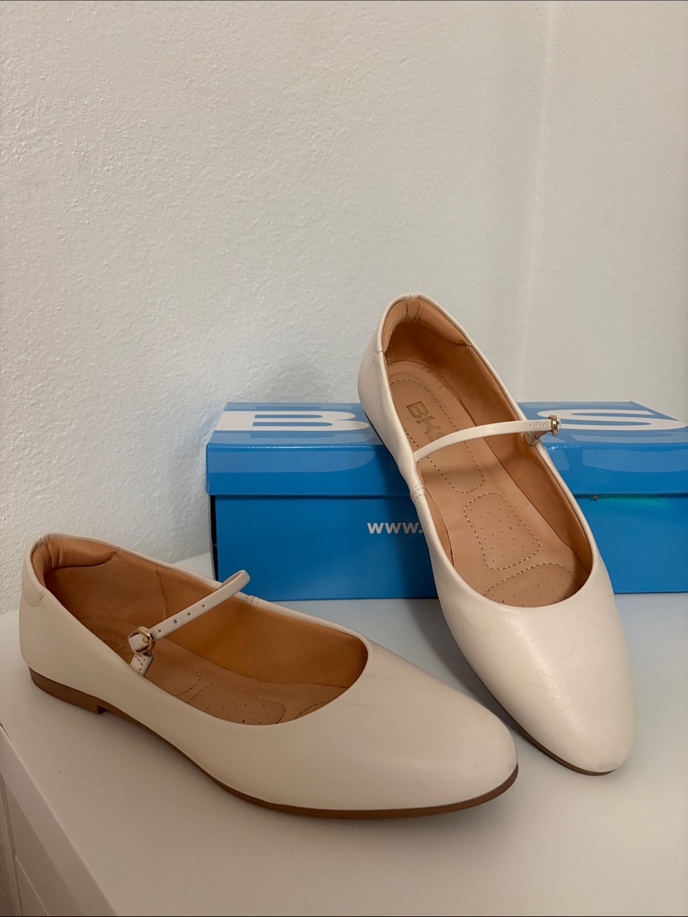 Bakers Cream Mary Jane Ballet Flats